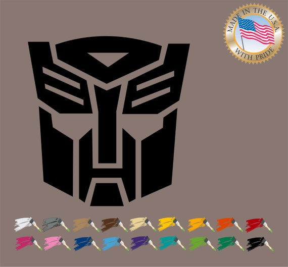 VINYL DECAL STICKER CAR /" Transformers Autobot /" TRUCK WINDOW 1- PAIR