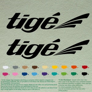 Paar Tige-compatibele restauratiestickers Vinylstickers Boot buitenboordmotor set van 2 stuks