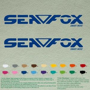Paar Sea Fox-compatibele restauratiestickers Vinylstickers Boot buitenboordmotor set van 2 stuks