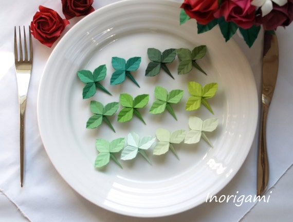 1 Origami Rose Fine Leaf Offered Separately For Making Origami Art Flower Unique Highly Detailed One Of A Kind