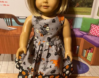 Mickey & Minnie Halloween dress for an American Girl Doll