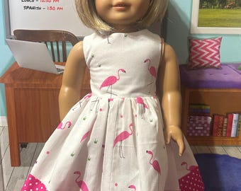Flamingo doll dress