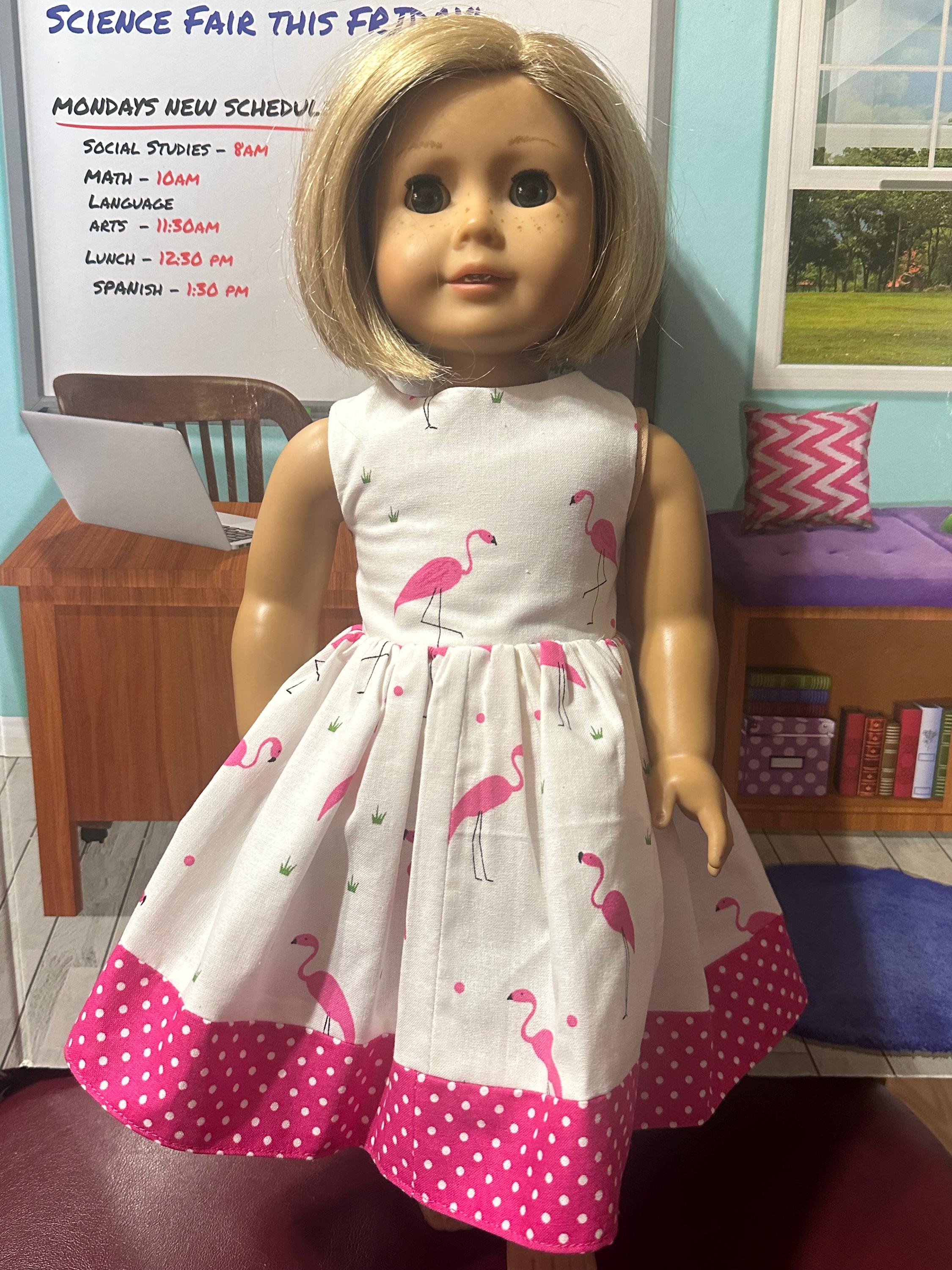 white christmas dresses Simply Southern Baby It's Warm Outside - Flamingo - Christmas main image 1