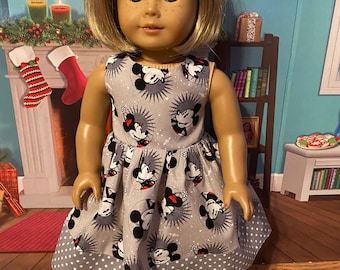 Mickey and Minnie doll dress for an American Girl doll