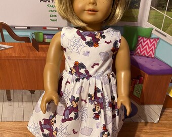 Mickey & Minnie Halloween dress for an American Girl Doll