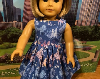 Frozen dress for an American Girl Doll