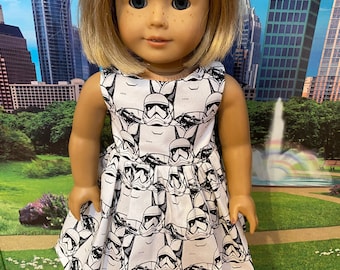 Star Wars Stormtrooper dress for an American Girl Doll