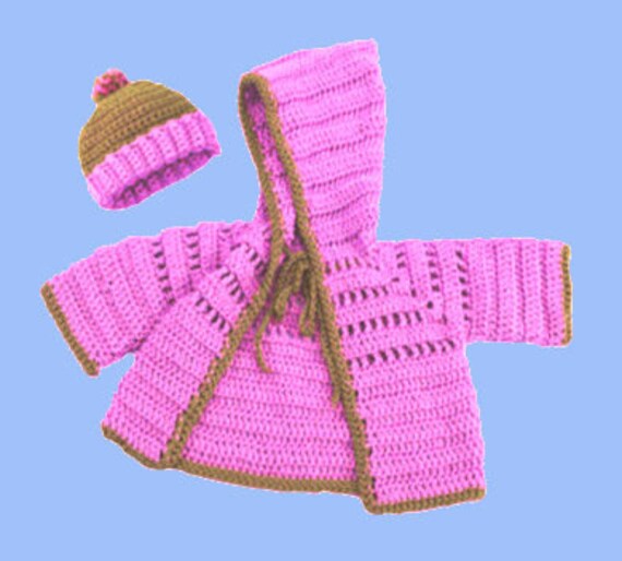 Baby Hood Coat Pattern Baby Sweater Pattern Birth Gift Pattern Etsy