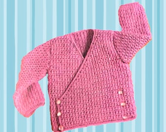 baby cardigan pattern baby sweater pattern birth gift pattern baby pattern baby crochet jacket baby crochet coat