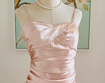 shiny pink prom dress vintage 1930s Y2K fairy prom formal evening gowns