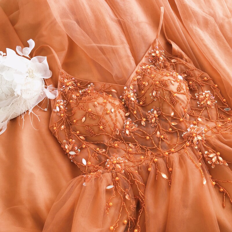 Coral Drape Dress