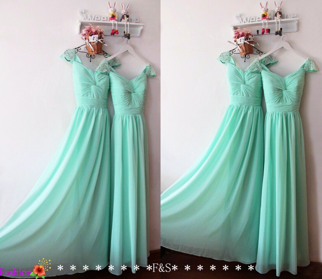 Mint Prom Dress 2015Prom DressesMint Evening Chiffon Etsy