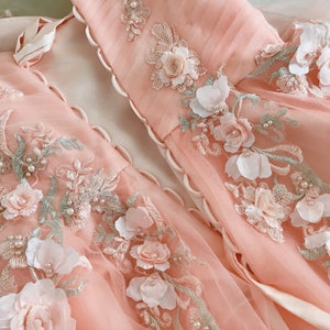3D floral short prom homecoming dresses princess short tulle birthday dress short prom homecoming dress with embroidered flowers