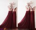 Burgundy bridesmaid dresses,burgundy sequin bridesmaid dress,rose gold sequin prom dress,a line v neck burgundy bridesmaid dresses 