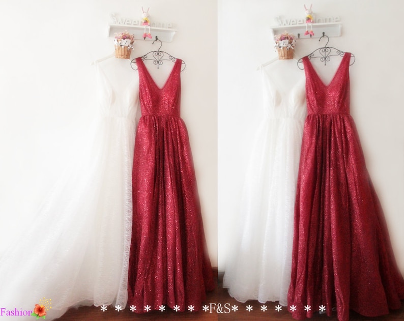 Red White and Silver Dresses Under 200