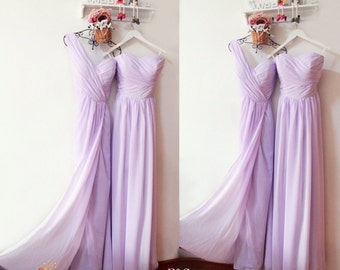 One Shoulder Lilac Bridesmaid Dresses,Bridesmaid Dress Mauve,Custom Bridesmaid Dresses,Strapless Wedding Bridesmaid Dresses