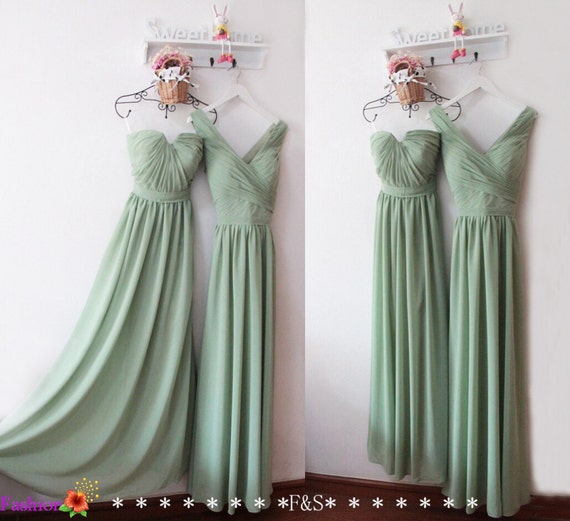 sage green bridesmaids dress