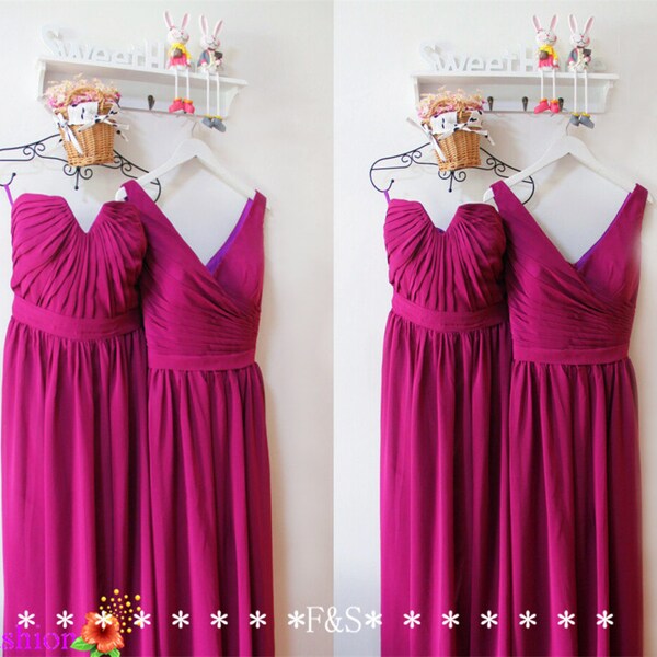Full Length Chiffon Dresses with Bow Coral Plus Size main image 1