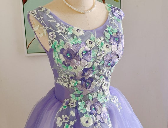 purple lace hoco dress Two Piece V-Neck Beading Purple Homecoming Dress with Lace , PD0363 SposaBridal