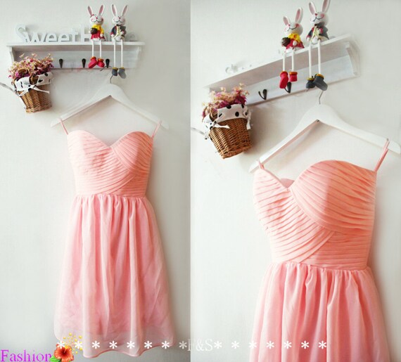 Short Pink Bridesmaid DressInexpensive Bridesmaid DressBlush | Etsy