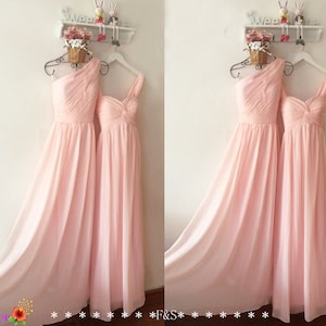 Light Pink Junior Empire Bridesmaid Dresses,Long Prom Dress,Pregnant Bridesmaid Dresses,Pink Junior Bridesmaid Dress,Bridesmaid Dress Junior