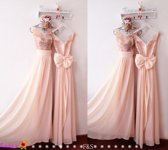 peach prom dresses