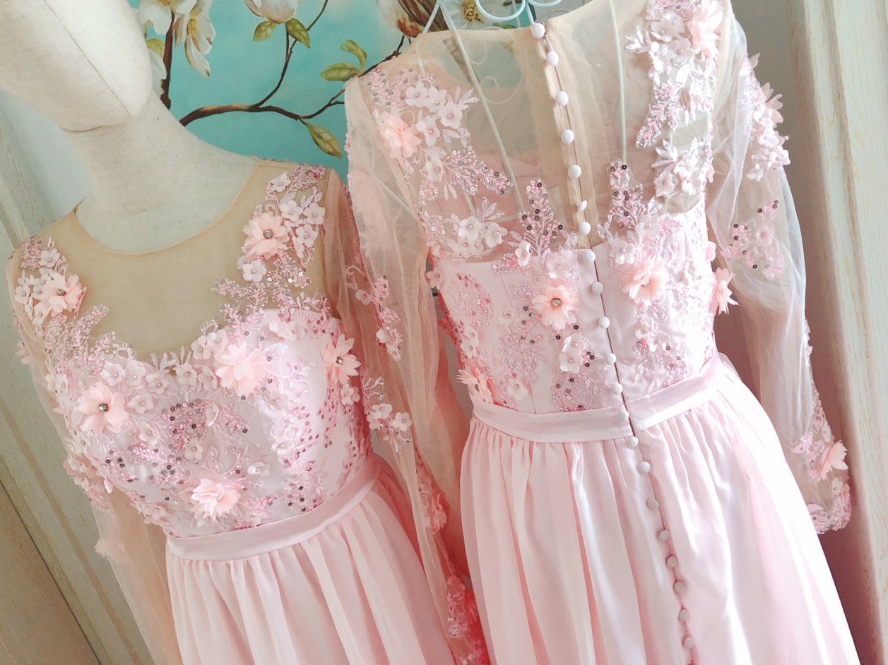 pink bridesmaid dress plus size Plus Size Pale Blush Bridesmaid Dresses