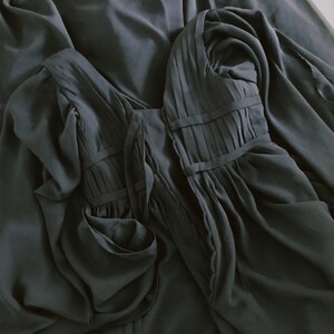 BAT SLEEVE CHIFFON DRESS