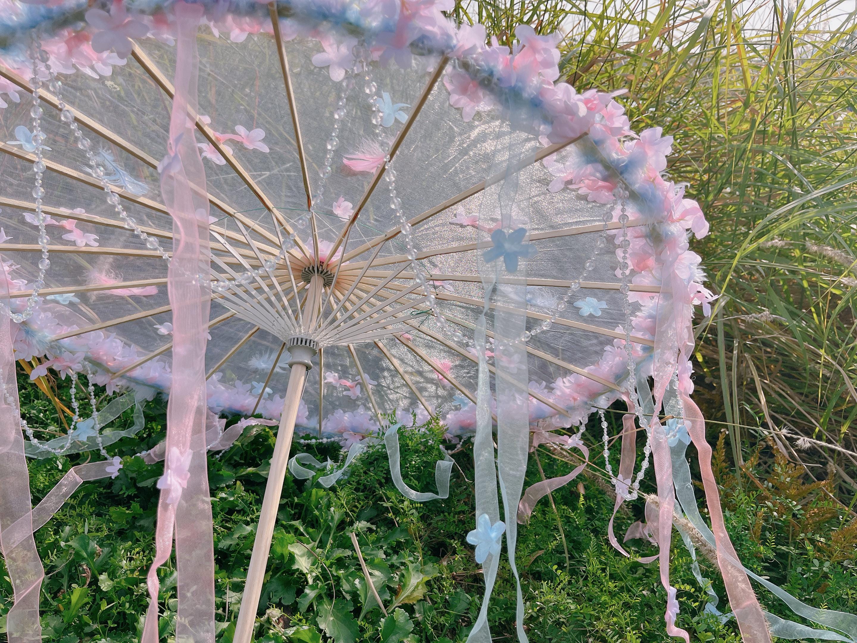 Fairy Flower Umbrella: Hanfu Photography Prop, Wedding Decor