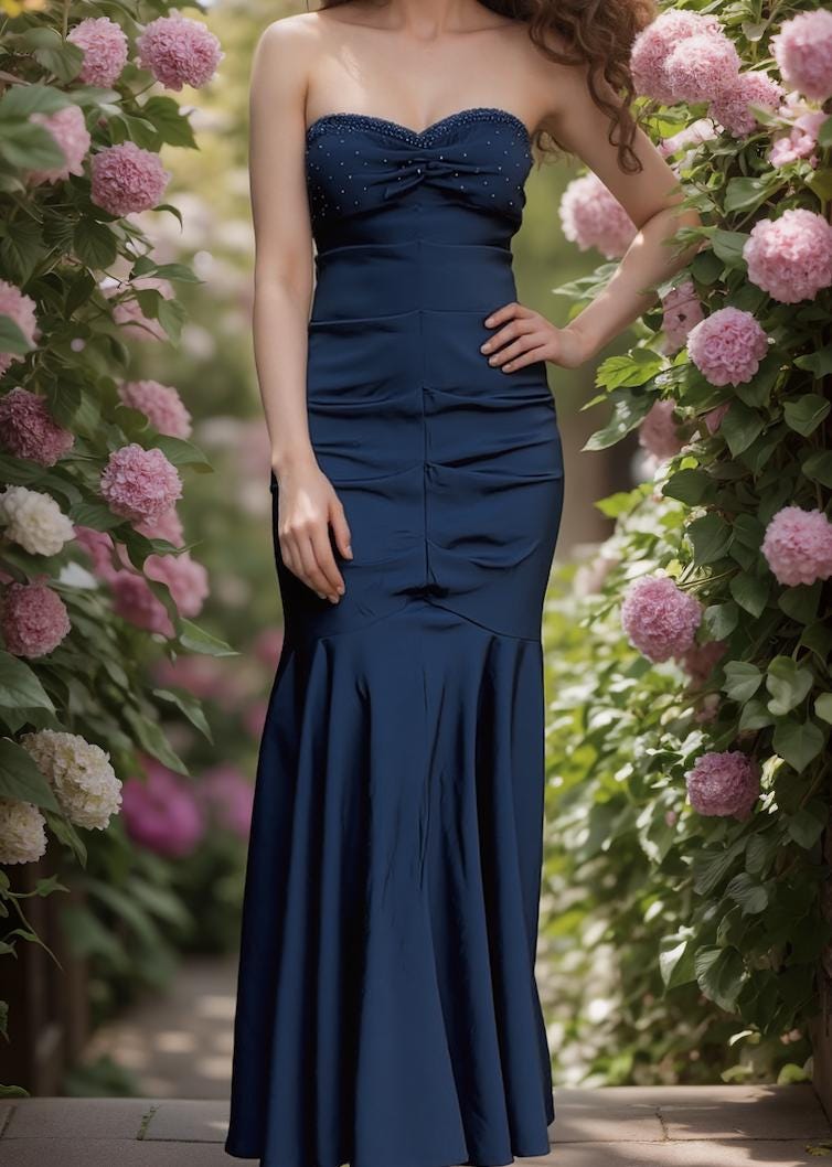strapless open back dress Colette CL5105 Prom Dress - Red