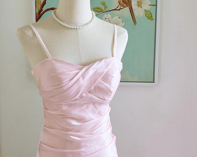 1920s Emerald Green Metallic Gown