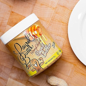 Honey Crunch Peanut Butter - Healthy Snack, Protein, Keto, Gluten Free, Chia, Flax Seeds, Peanut, Crunchy No Preservatives, No added Sugar