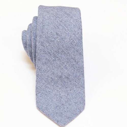 Dusty Blue Tie. Davids Bridal Dusty Blue Tie. Blue Wool Ties. Etsy