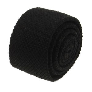Black Ties . Black Neckties for Men.Black Wool Ties. Black Skinny Ties.Wedding Neckties.Mens Tie Black.Groomsmen Ties.Mens Gift.