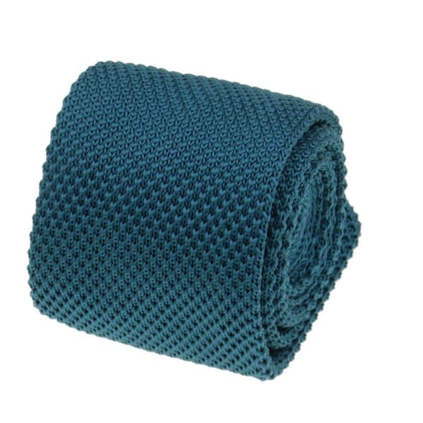 Teal Green Ties. Teal Knit Tie for Men. Peacock Wedding Tie. Mens Tie Teal. Teal Necktie Pocket Square Bowtie Option