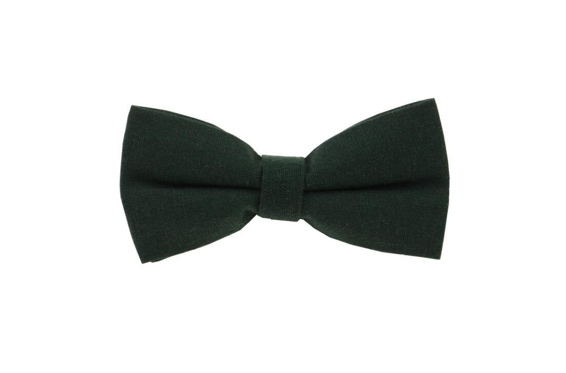 Dark Green Linen Bow Ties. Dark Green Bowties for Men.Emerald Etsy