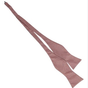 Corbatas de rosas polvorientas. Corbata para hombre rosa polvoriento. Corbatas de rosa polvorienta para hombre. Pajarita de boda rosa polvoriento imagen 7