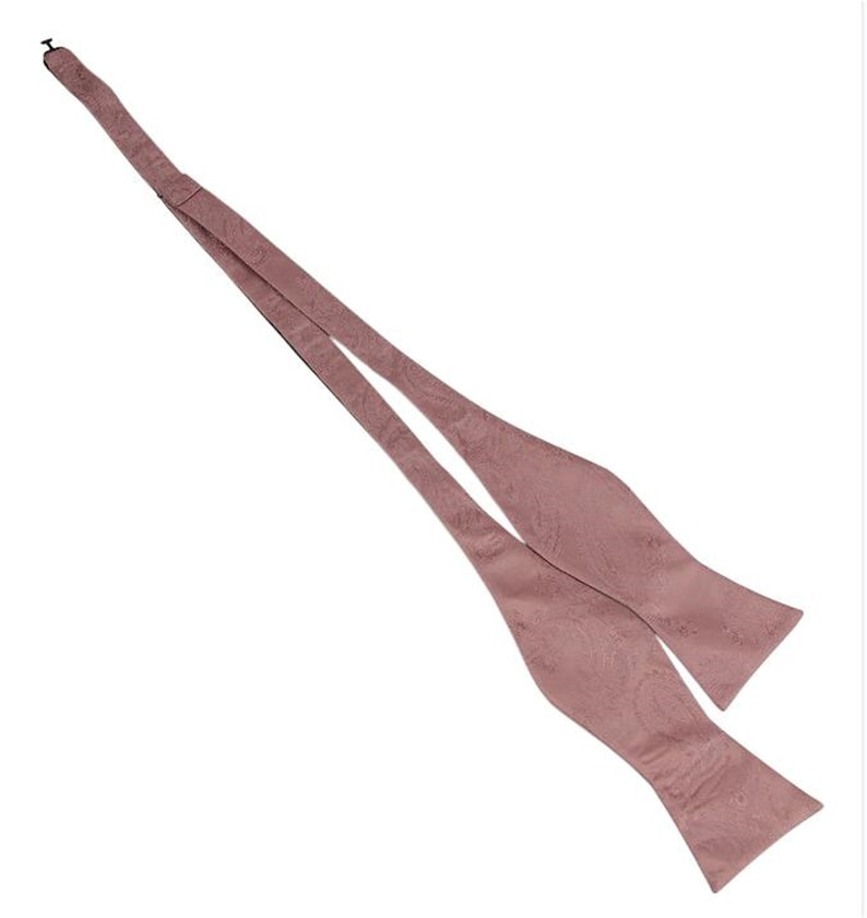 Corbatas de rosas polvorientas. Corbata para hombre rosa polvoriento. Corbatas de rosa polvorienta para hombre. Pajarita de boda rosa polvoriento imagen 7