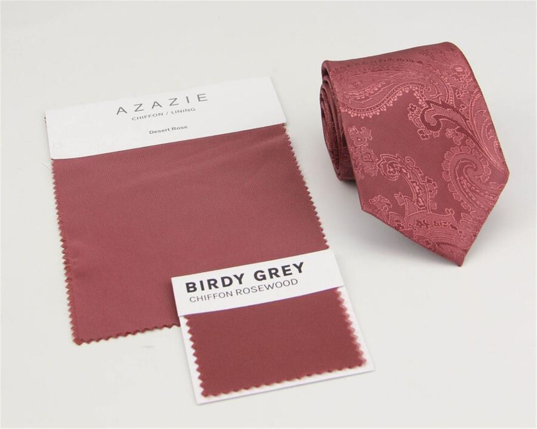 azazie desert rose tie