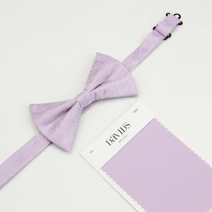 Iris Bowties. Mens Bow Ties Light Purple . Iris Bow Tie for Men for Wedding. Self Tied or Pretied Bowtie