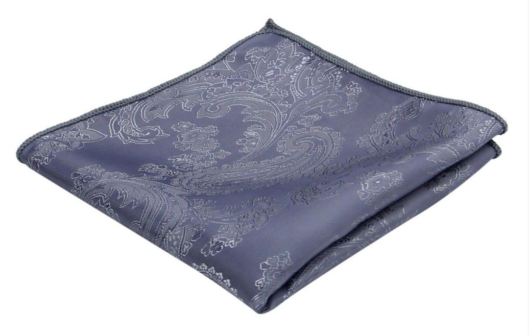 Steel Blue Pocket Square. Steel Blue Pocket Squares. Twilight