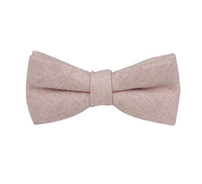 blush colored bow ties