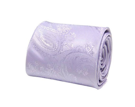 Lavender Silk Paisley Tie.Mens Lavender Neckties.Wedding | Etsy