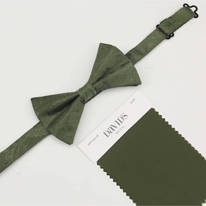 Martiniolive Bowties. Mens Bow Ties Olive Green. Martini olive Bow Tie for Men for Wedding.
