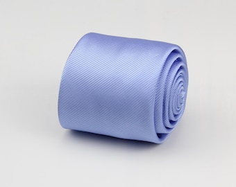 Sky Blue Ties - Satin Stripe Tie - Light Blue Necktie - Formal or Business Casual