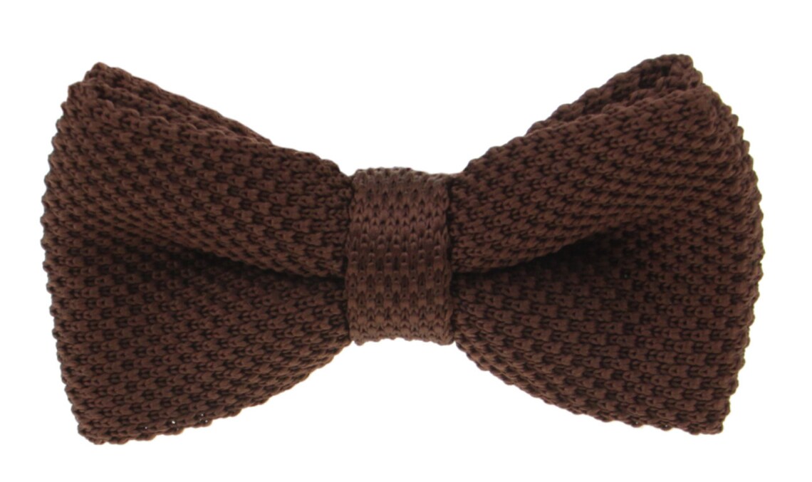 Dark Brown Tie. Brown Knit Tie for Men. Dark Brown Knitted Etsy