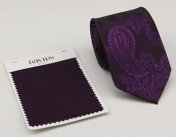 mens dark purple tie