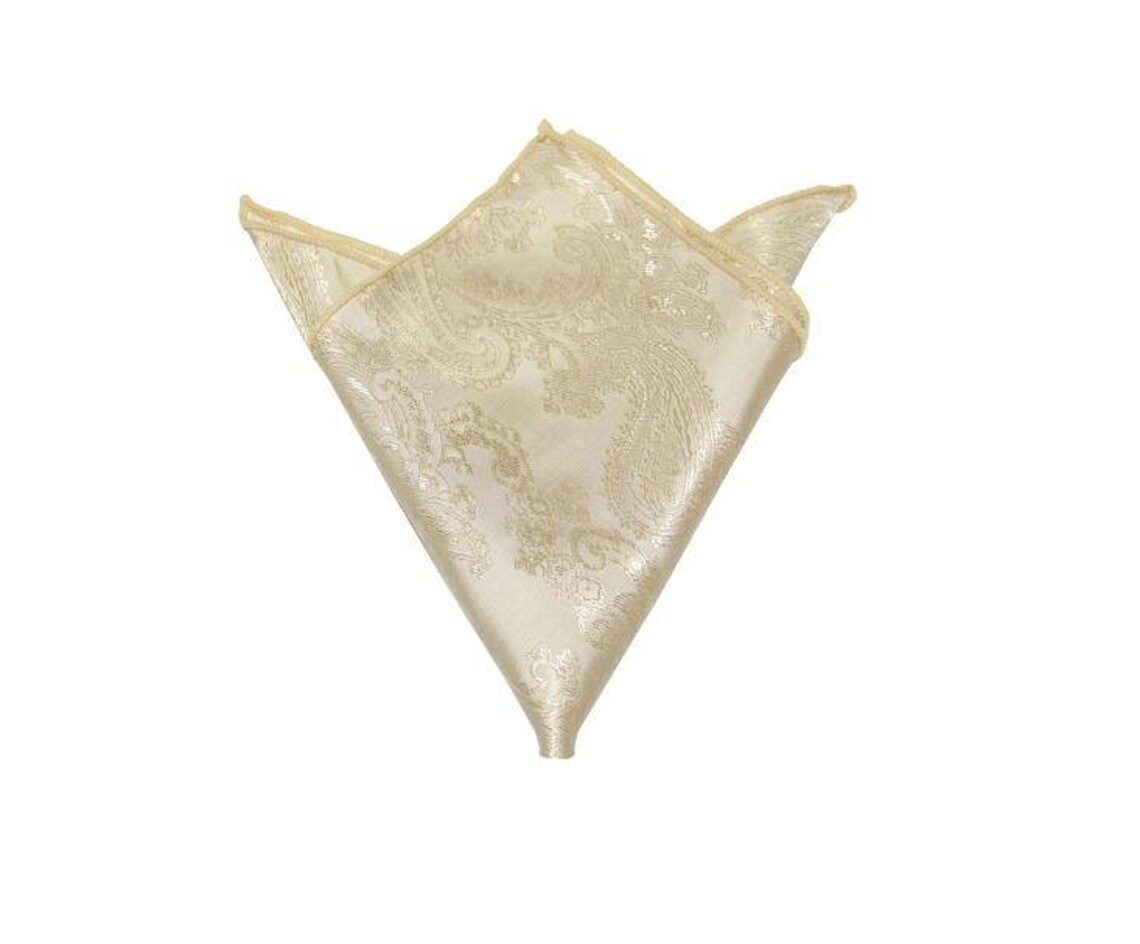 Champagne Pocket Square.champagne Wedding Handkerchief.mens Etsy