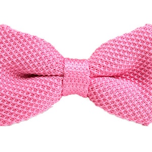 Knit Bow Tie.Pink Knitted Bow Tie,Bowtie for Wedding,Party.Gifts
