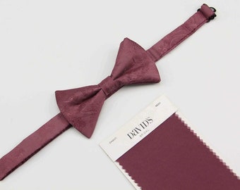 Chianti Bow Ties - Mens Chianti Wine Paisley Bowties - Davids Bridal Chianti Color Bowtie for Kids and Men - Wedding Groomsmen